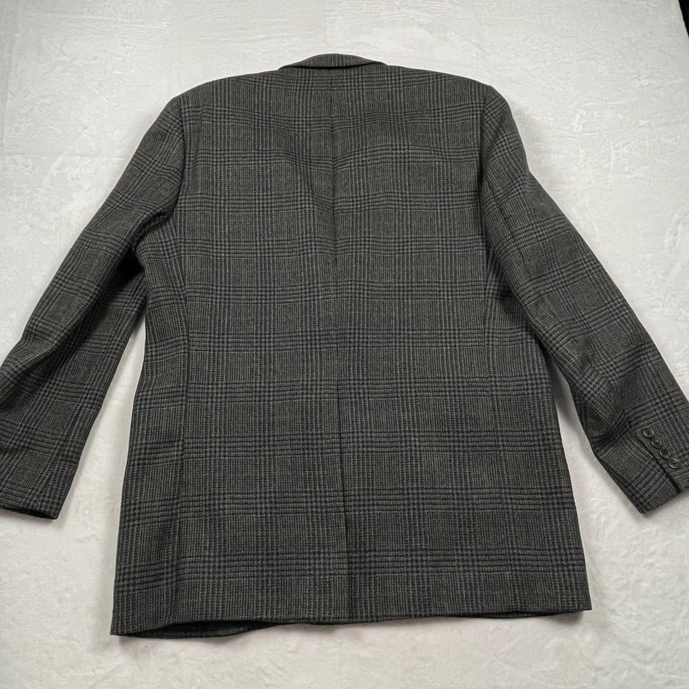 Jos A Bank Corporate Collection 43T‎ Blazer Grey Glen Plaid Pure Wool Sport Coat - Picture 13 of 14